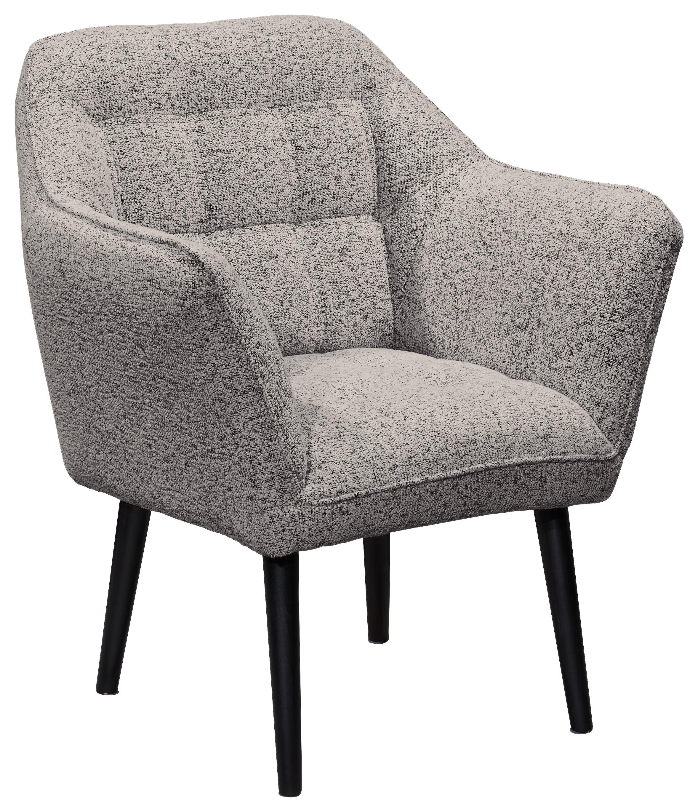 Sessel Lynn Grau B: 84 Cm - Schwarz/Grau, KONVENTIONELL, Textil (84/87/70cm) - MID.YOU