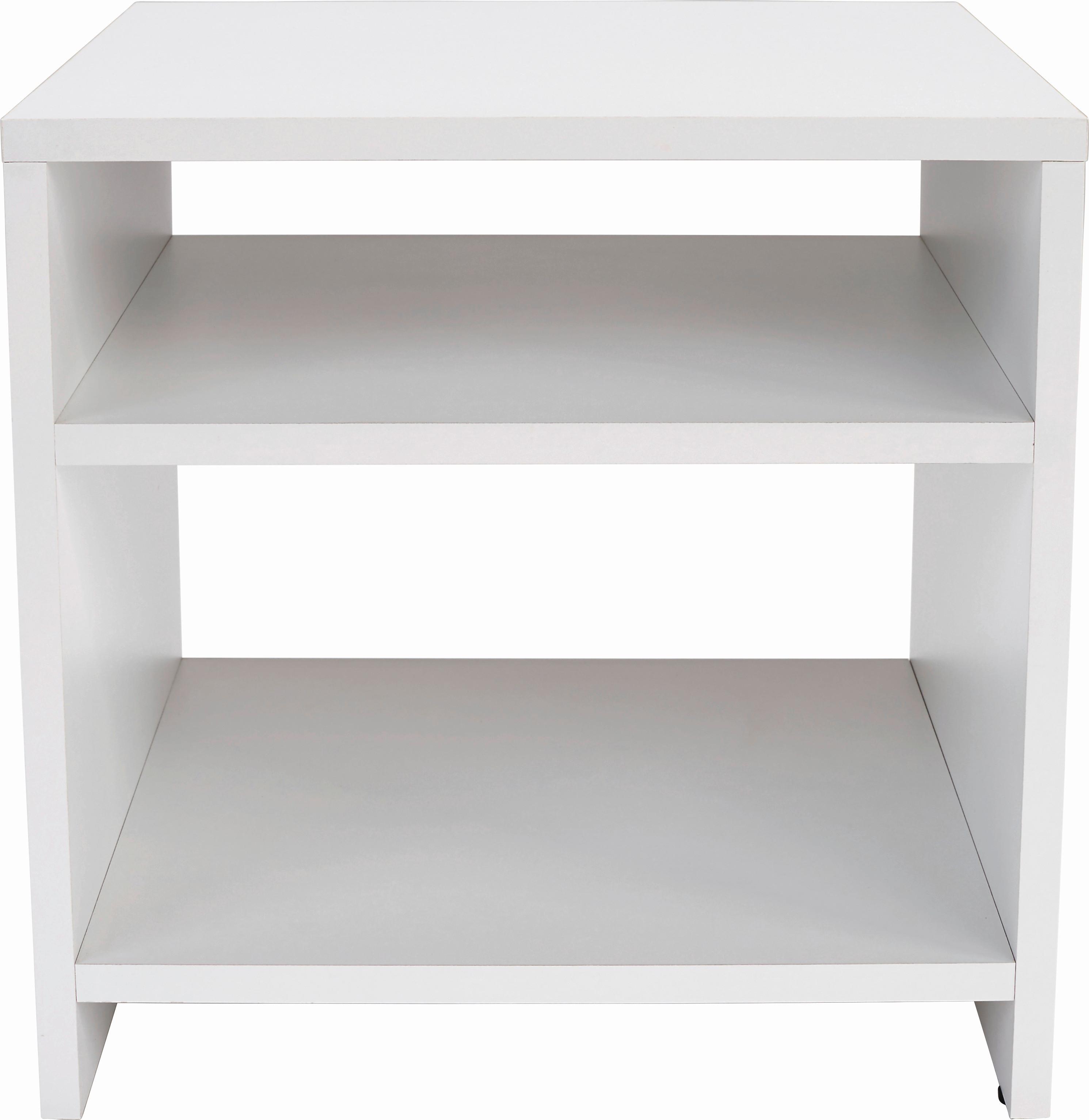 ODKLÁDACÍ STOLEK LUCA LCT01 - bílá, Moderní, kompozitní dřevo (40/40/37cm)