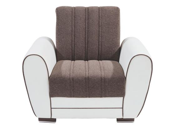 Egyszemélyes Pelin - Barna/Szürke, modern, Bőr/Faalapú anyag (100/85/90cm) Egyszemélyes Pelin - Barna/Szürke, modern, Bőr/Faalapú anyag (100/85/90cm)