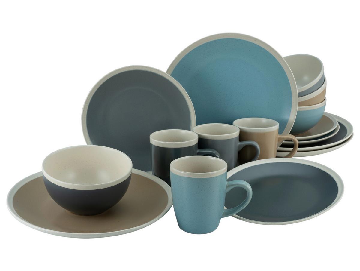 Kombinovaný servis NORDIC LIVING COOL,  16-dielny - viacfarebná, Konventionell, keramika (38,5/30,5/32,5cm) - Creatable
