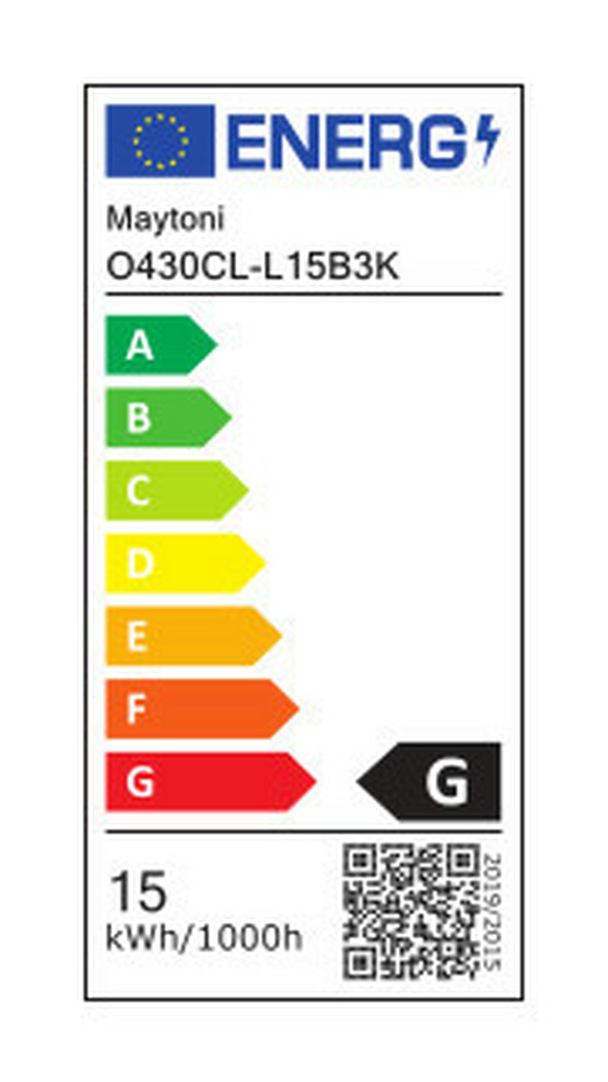 Außendeckenleuchte Zon Ip - Schwarz, MODERN, Metall (12/5,8cm) - MAYTONI