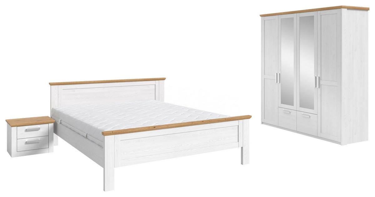 Schlafzimmer Verona Lärchefarben/Eiche D. 3-Teilig - Lärchefarben/Eiche Artisan, ROMANTIK / LANDHAUS, Holzwerkstoff - Livetastic