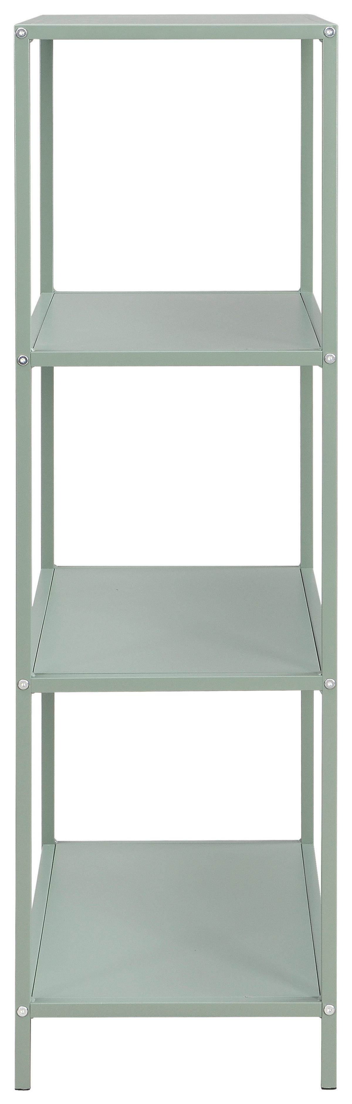 Regál HAVANNA, zelená - zelená, Modern, kov/kompozitné drevo (60/113/33cm) - Mömax