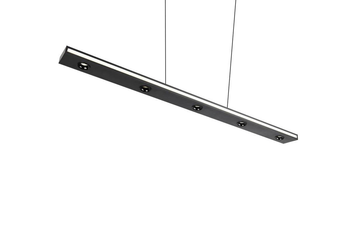 LED-Pendelleuchte 353010132 Graham - Schwarz/Weiß, Design, Kunststoff/Metall (109/9/200cm) - Trio Leuchten
