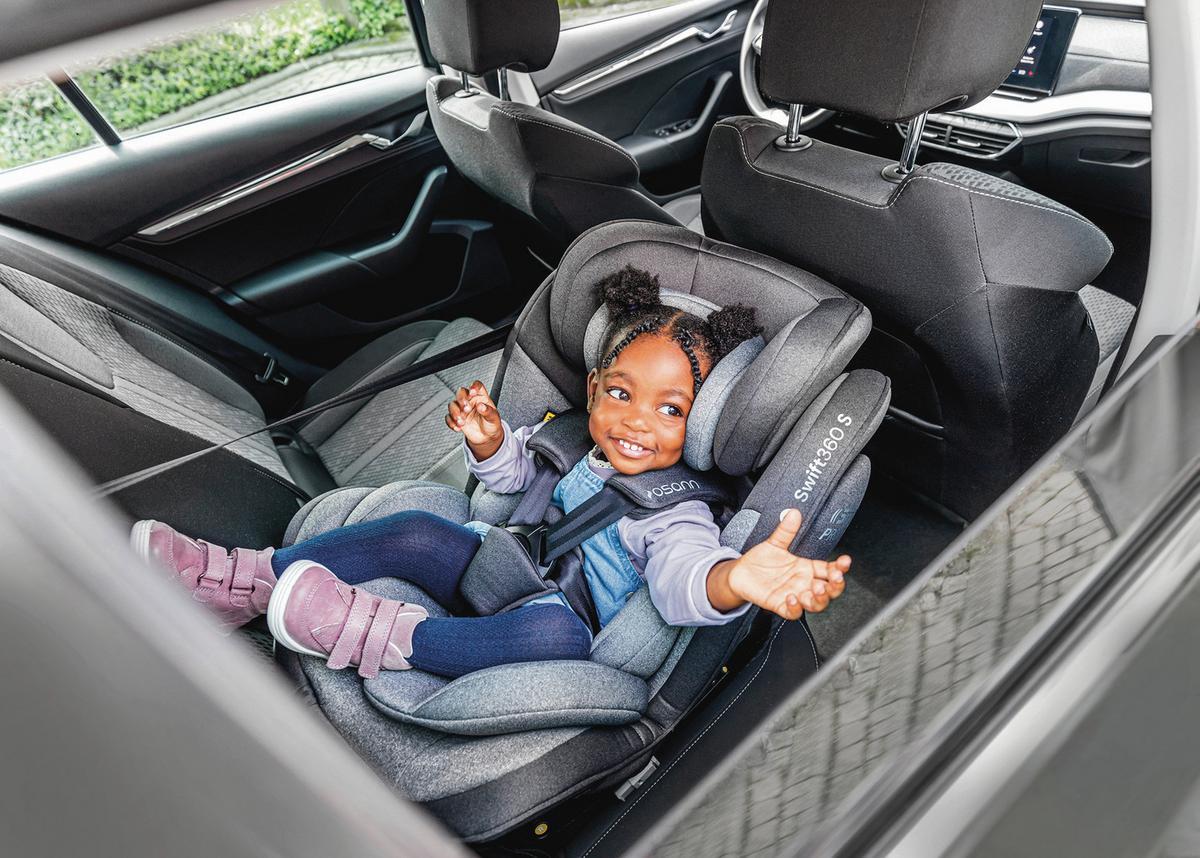 Reboarder-kindersitz Swift360s - Schwarz, Basics, Kunststoff/Textil (44/60/50cm) - Osann