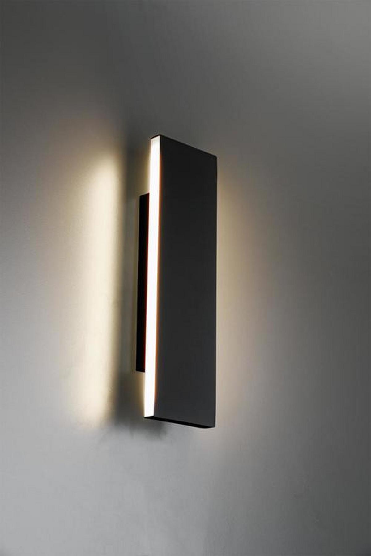Led-wandleuchte 225172942 Concha - Anthrazit, KONVENTIONELL, Kunststoff/Metall (8/28/4,5cm) - Trio Leuchten