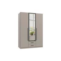 Šatní skříň MARBURG, šířka 135 cm - šedá/barvy grafitu, Konvenční, kompozitní dřevo/sklo (135/199/58cm) - Mömax