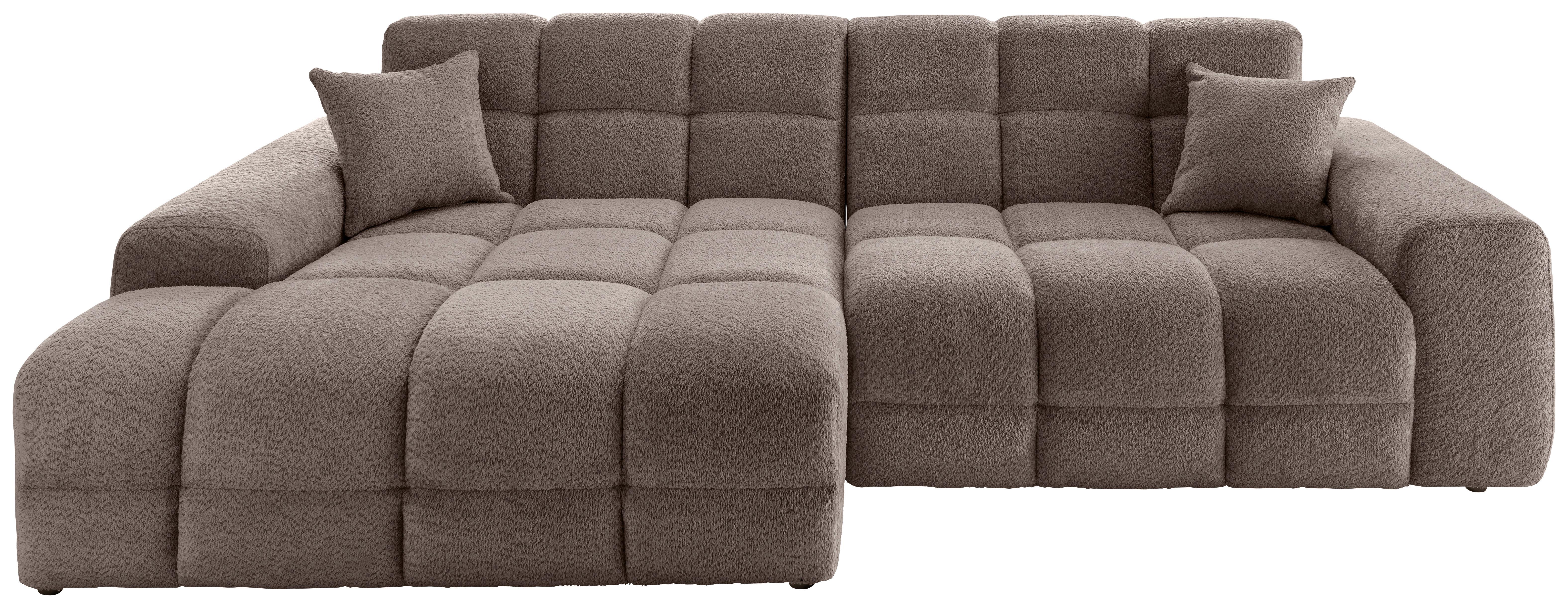 ECKSOFA Bosco, Taupe S: 152x301 cm - Taupe/Schwarz, MODERN, Textil (152/301cm) - P & B