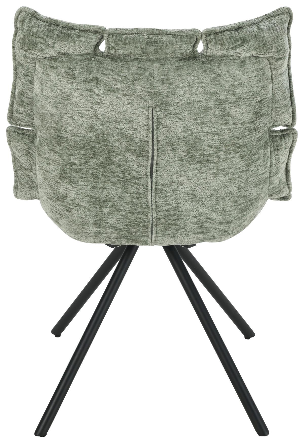 ŽIDLE CARLA - černá/mátově zelená, Trend, kov/dřevo (57/86/66cm) - Mömax