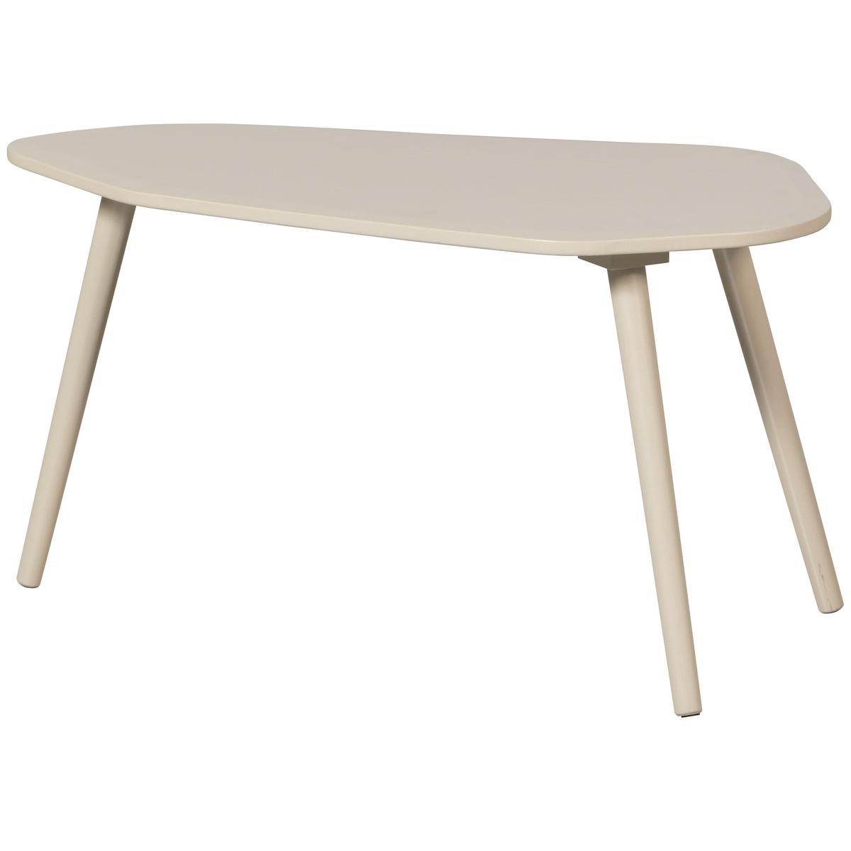 Beistelltischset 2-Teilig Sandfarben - Sandfarben, Design, Holzwerkstoff - Livetastic