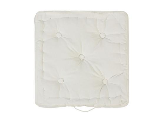 Sedák Ninix - bílá, textil (40/40/10cm) - MÖMAX modern living Sedák Ninix - bílá, textil (40/40/10cm) - MÖMAX modern living