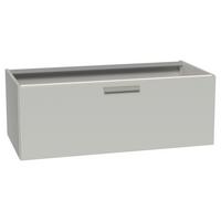 Waschtischunterschrank Seidengrau, B: 100 cm - Grau, MODERN, Holzwerkstoff (100/36/49cm) - Vertico