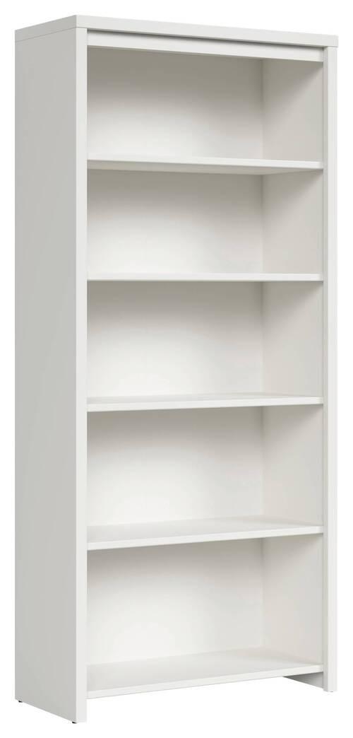 Regal Kaspian Bookshelf - Schwarz/Weiß, Design, Holzwerkstoff (90/200,5/40,5cm)