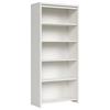 Regal Kaspian Bookshelf - Schwarz/Weiß, Design, Holzwerkstoff (90/200,5/40,5cm)