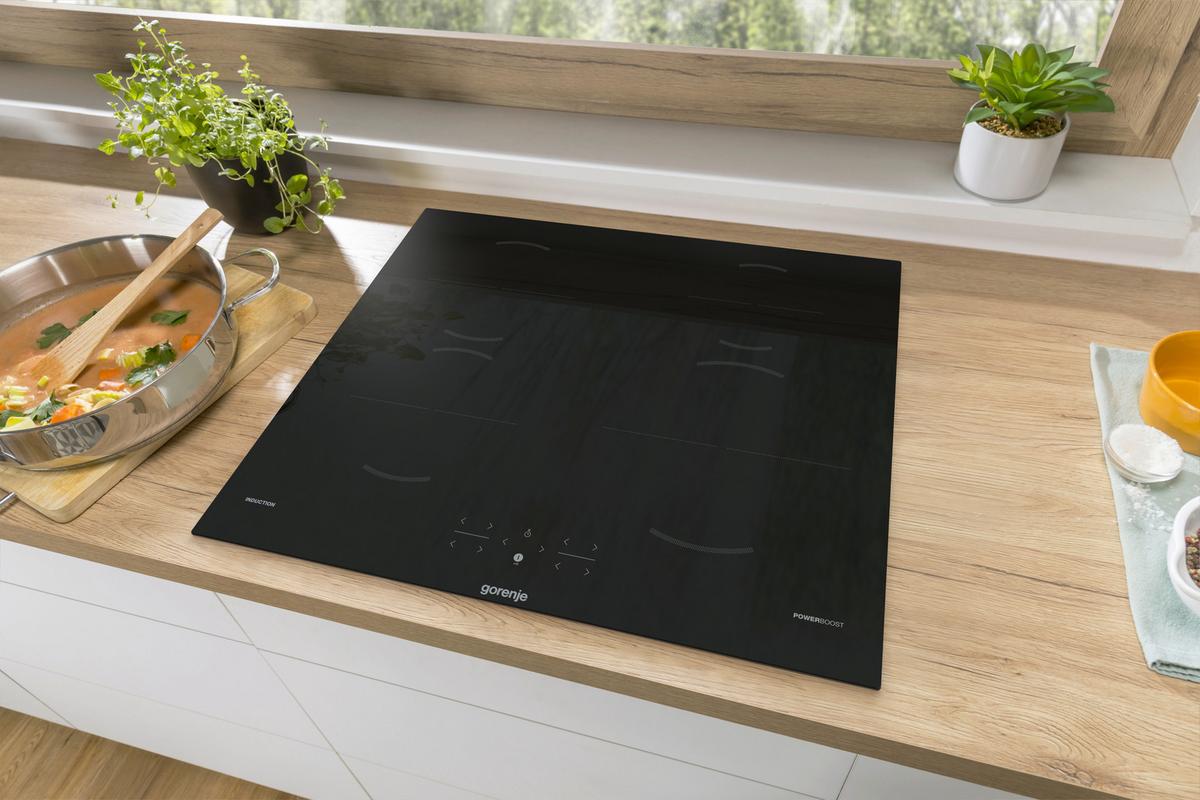 Induktionskochfeld Gi601fmc - Schwarz Hochglanz, Design, Glas (59,5/5,4/52cm) - Gorenje
