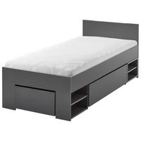 Stauraumbett Mit Bettladen 90x200cm Azurro Anthrazit - Anthrazit, MODERN, Holzwerkstoff (90/200cm)