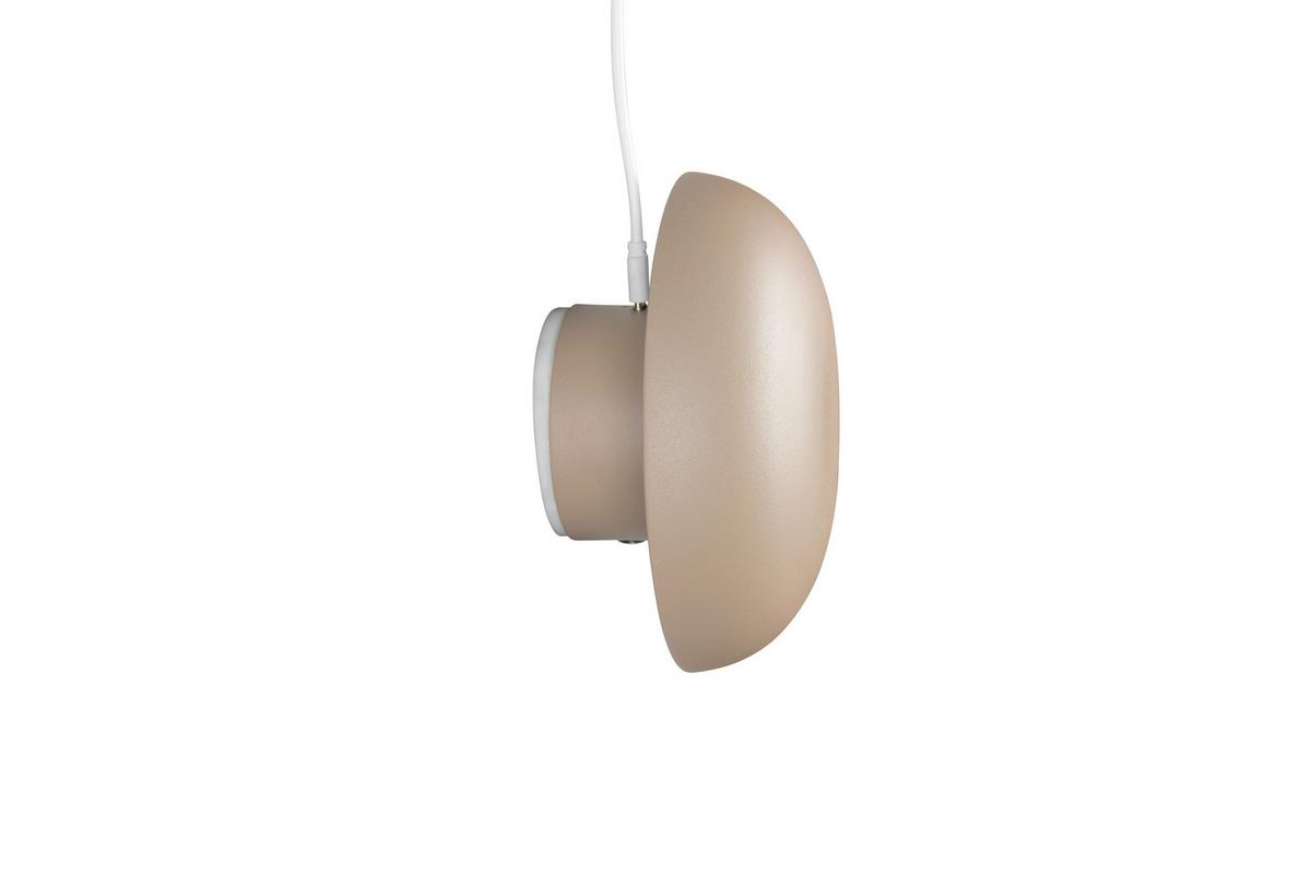 LED-Wandleuchte Davey Beige D: 15,5 cm - Beige, Design, Metall (15,5/8,4cm)