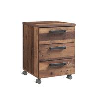 Rollcontainer Braun/grau Cliff 40,4x55,9x41,6 Cm - Braun/Grau, KONVENTIONELL, Holzwerkstoff/Kunststoff (40,4/55,9/41,6cm) - MID.YOU