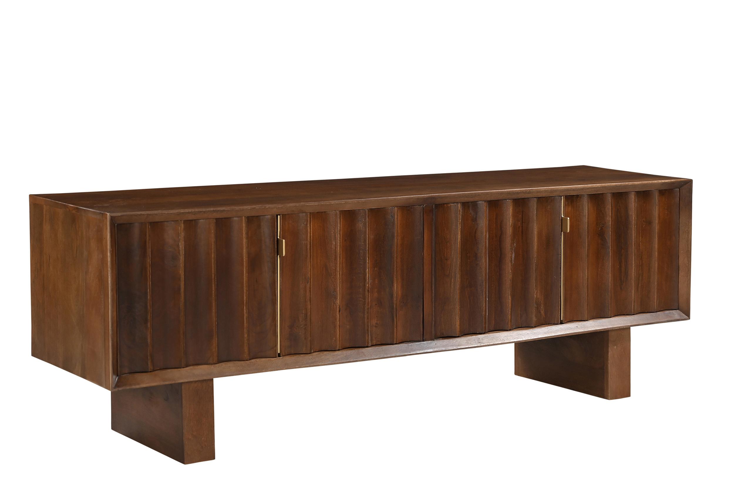 Lowboard Mangoholz braun B: 180cm - Braun, Design, Holz (180/60/45cm) - MID.YOU