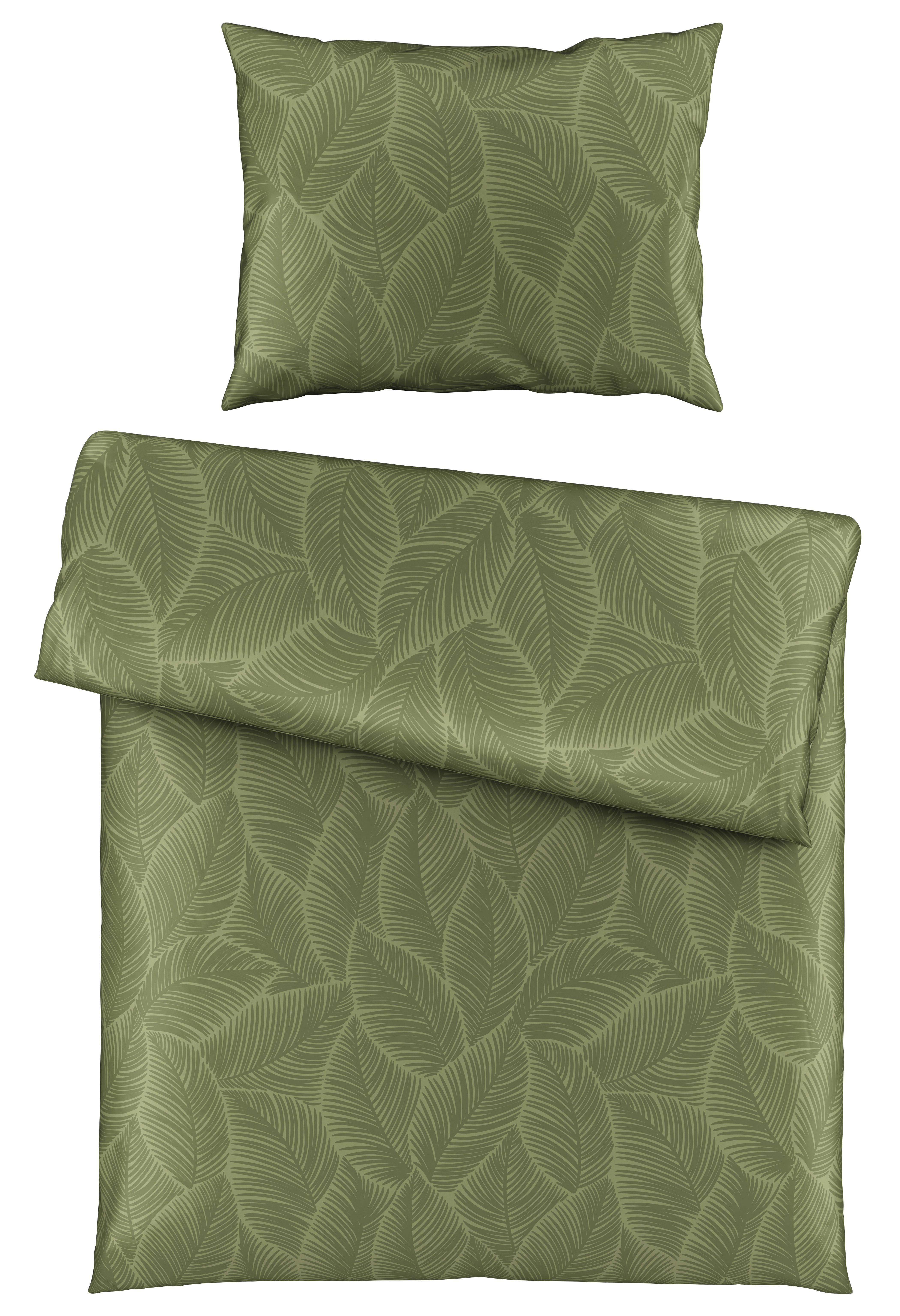 Povlečení Alex Design, 140/200cm - olivově zelená, Moderní, textil (140/200cm) - Premium Living