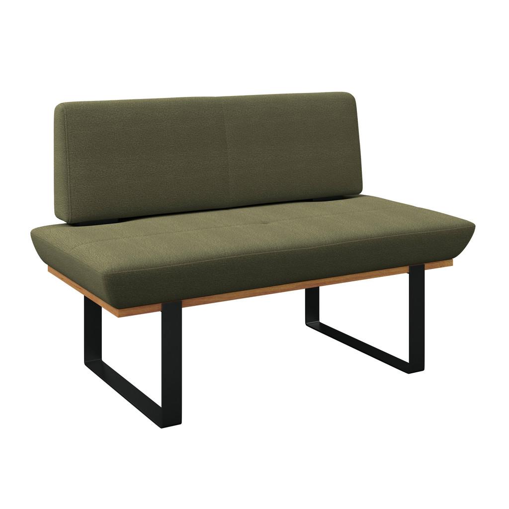 Sitzbank Tristan Webstoff grün, B: 130cm