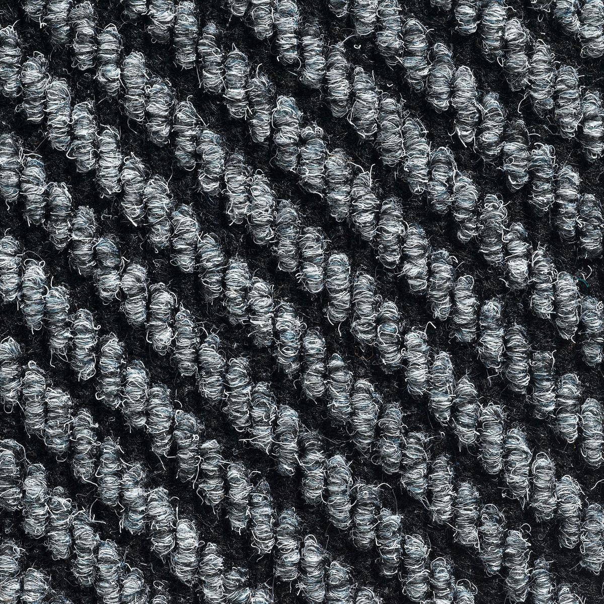 Teppichfliese Grau/schwarz Centaur 50x50 Cm Florhöhe 4 Mm - Schwarz/Grau, Basics, Textil (50/50cm)