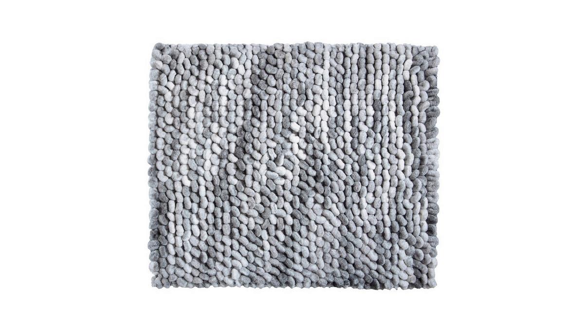 Bidet-vorleger Punto - Grau, KONVENTIONELL, Textil (50/60cm) - Grund