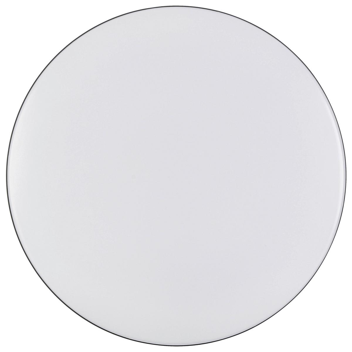 Led-deckenleuchte Fritzi Ø 30 Cm - Schwarz/Weiß, MODERN, Kunststoff/Metall (30/6,5cm) - Luca Bessoni