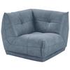 Modul Sofa Giselle Ecke B: 105 Cm Blaugrau - Blaugrau, Trend, Textil (105/80/105cm) - Livetastic