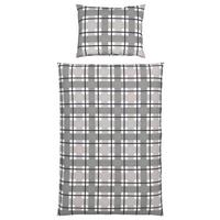 Ágyneműhuzat-garnitúra Chrisi - ezüstszínű/fehér, Konventionell, textil (140/200cm) - Ondega