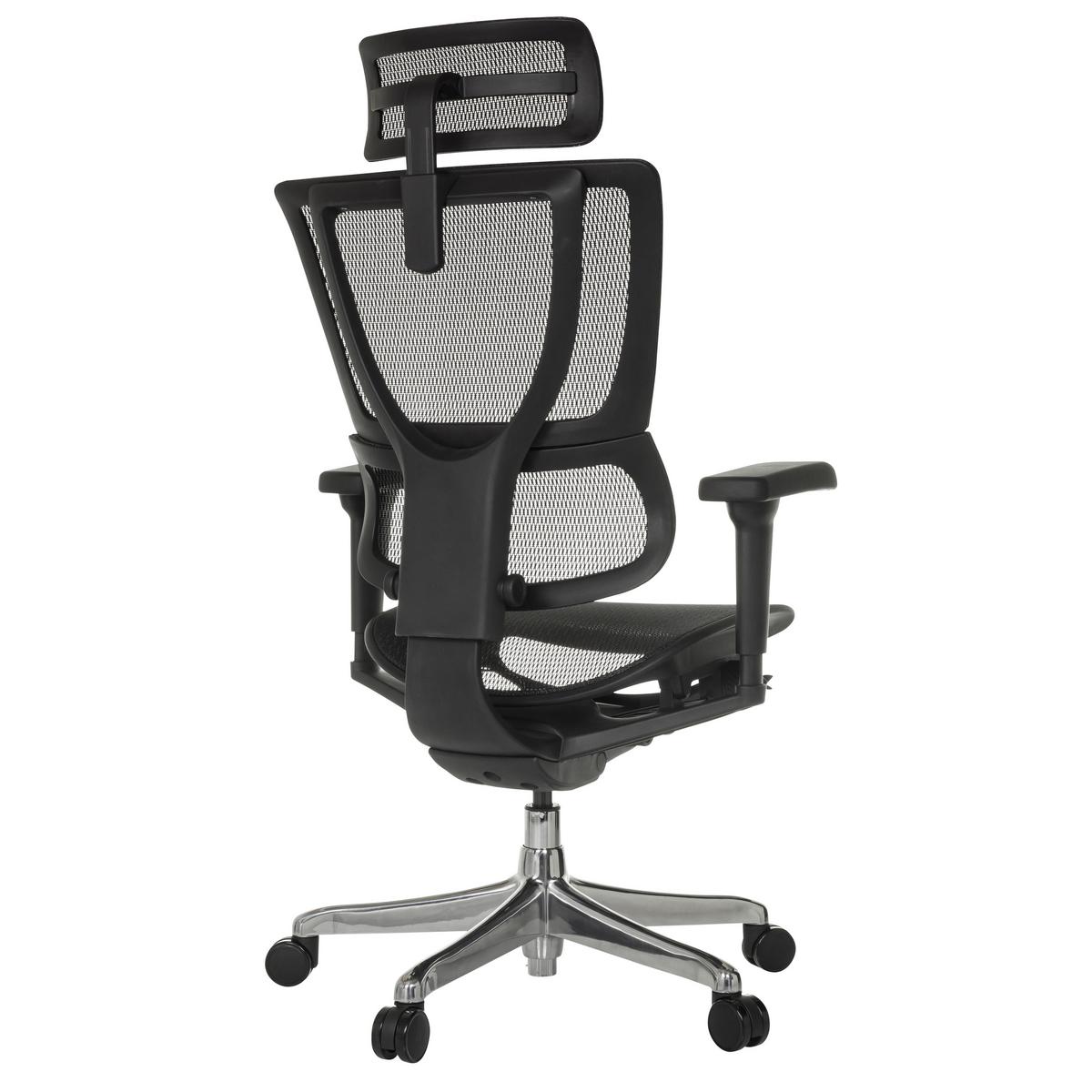 Drehstuhl Ergohuman Slim Ultra Schwarz B: 71 cm - Silberfarben/Schwarz, MODERN, Kunststoff/Textil (71/135/75cm) - MID.YOU