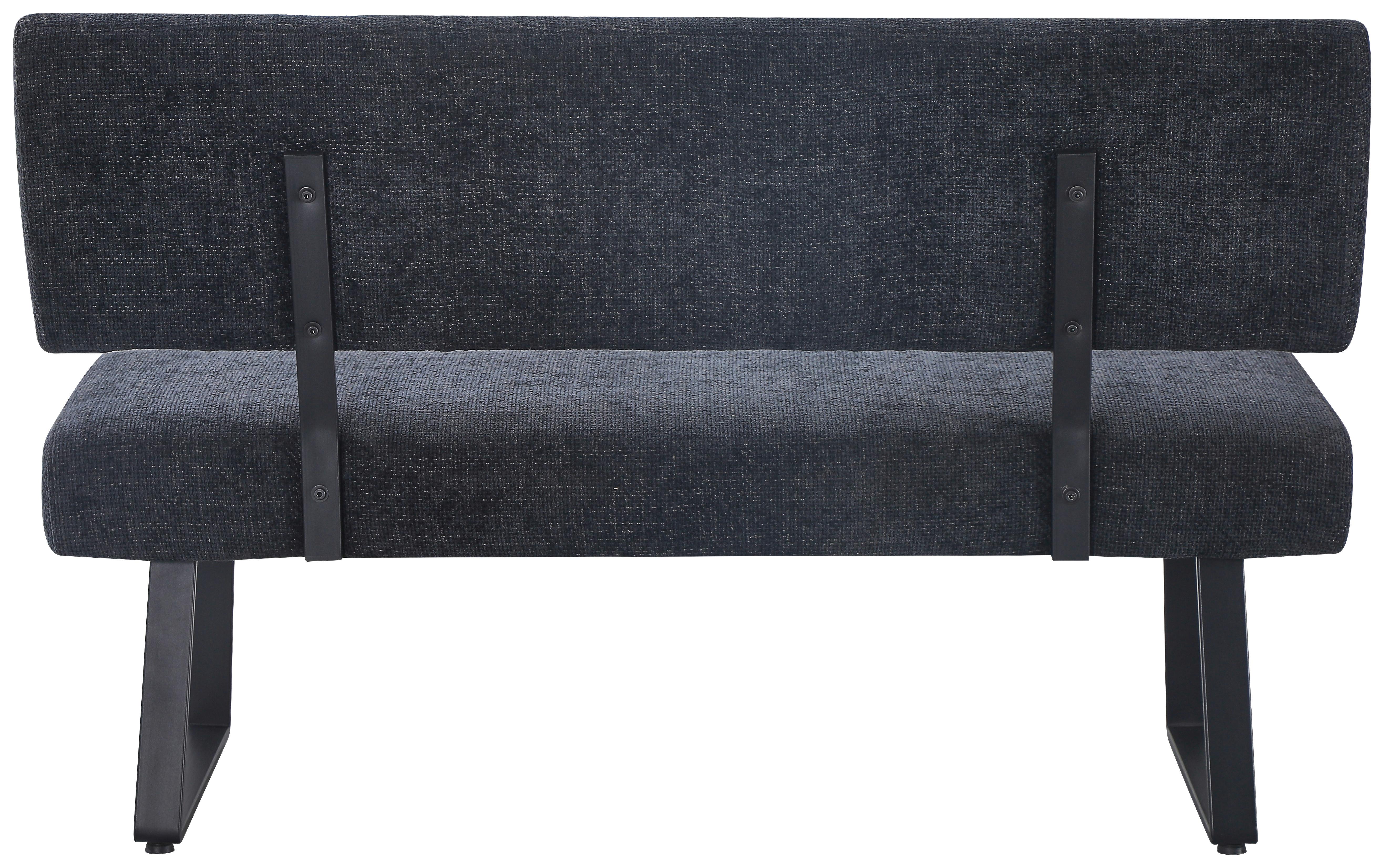 SEDACÍ LAVICE LUISE 2 - černá, Moderní, kov/textil (140/90/64cm) - Mömax
