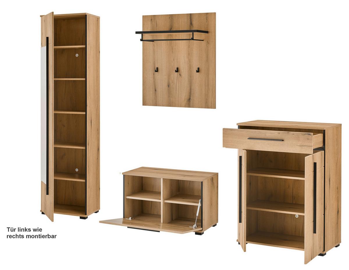 GARDEROBE Cantara Eichefarben B: 230cm - Eichefarben, MODERN, Holzwerkstoff (230/201/39cm) - MID.YOU