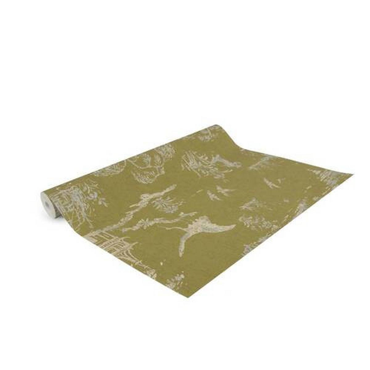 Vliestapete Orientalisch Gelb B: 52 Cm - Gelb, Basics, Papier/Kunststoff (52/1000cm)