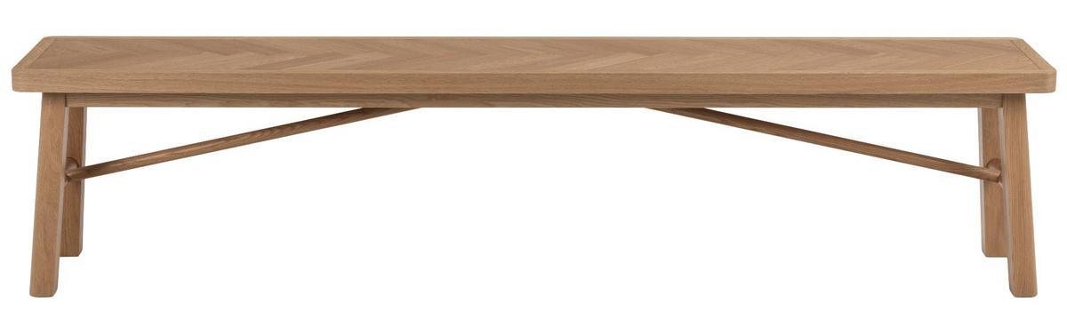 Lavice GALWAY dyha dub 200cm - barvy dubu, Basics, kompozitní dřevo (200/45/36cm)