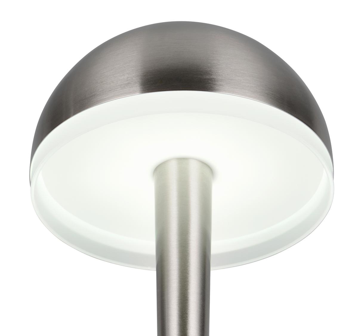 Led-tischleuchte, Nickel R54541107 - Transparent/Nickelfarben, Basics, Kunststoff/Metall (15,4/29,5cm)