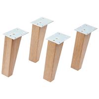 FUßSET FINN EICHE MASSIV - Eichefarben, MODERN, Holz - MID.YOU