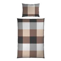 BETTWÄSCHE KERSTIN - Taupe/Grau, MODERN, Textil - Luca Bessoni