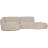 Ecksofa Polly Sandfarben S: 150x275cm - Sandfarben/Schwarz, Design, Textil (150/275cm) - Livetastic