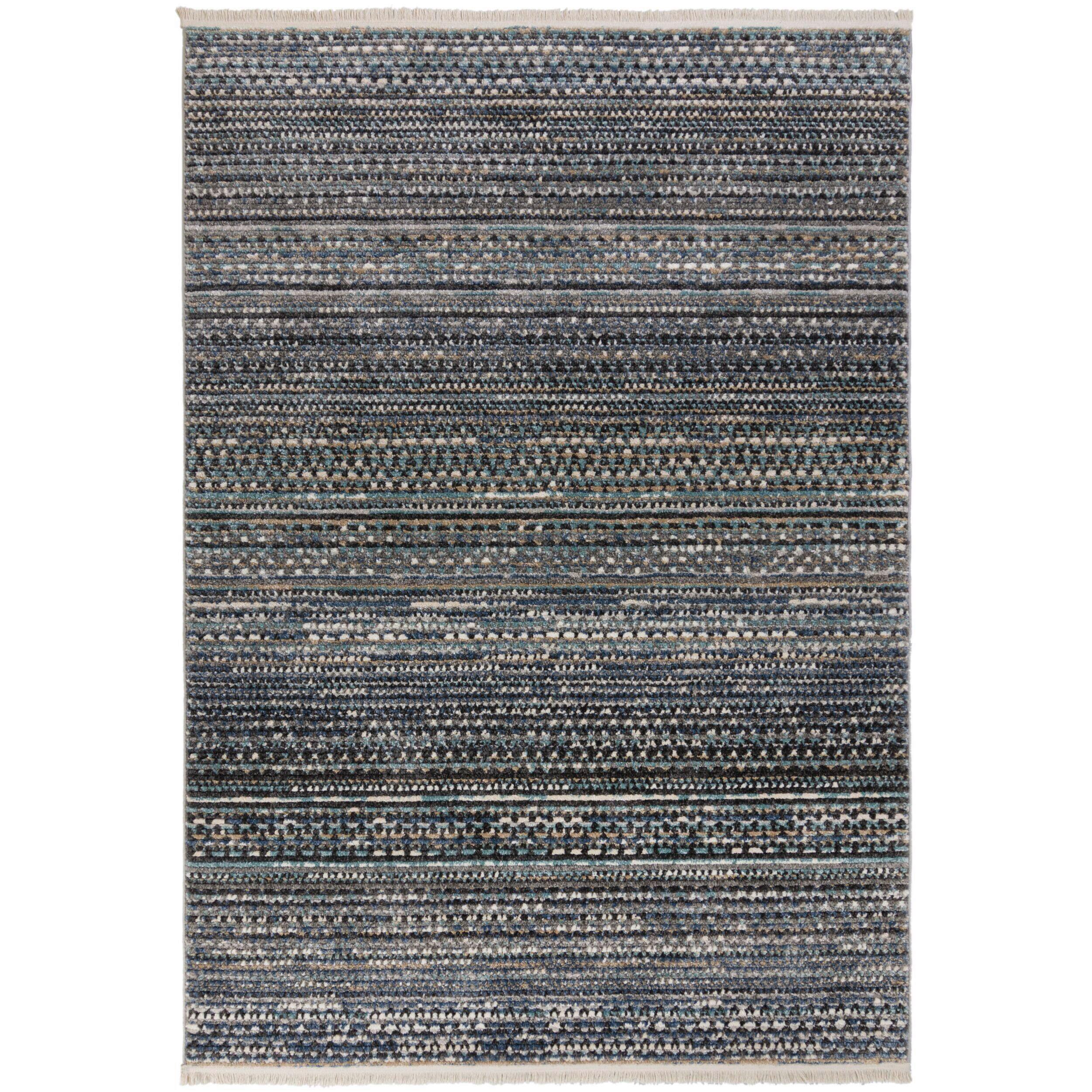 Flachwebteppich Camino Blue 200x300 - Blau, Basics, Textil (200/300cm)
