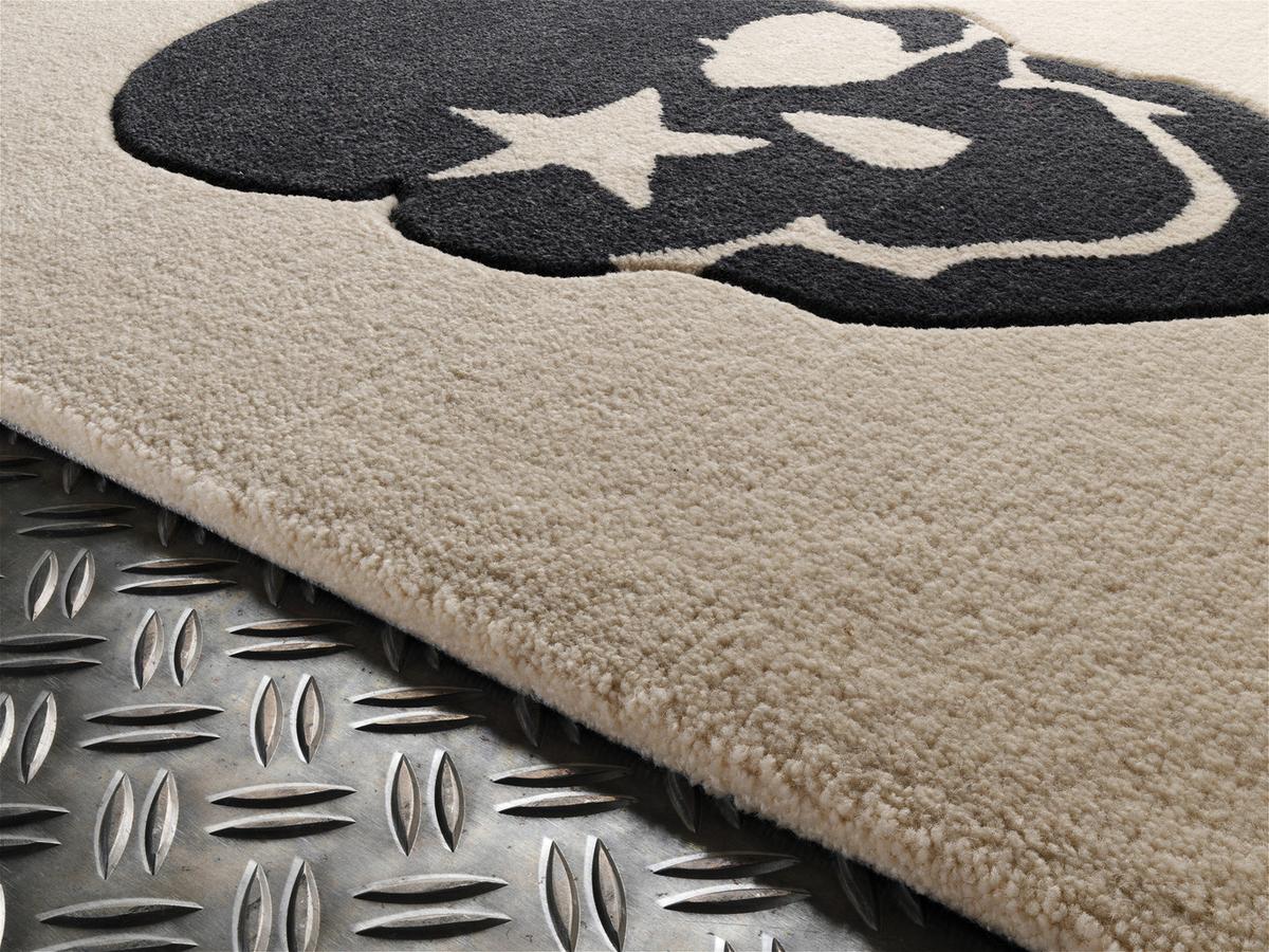 Kinderteppich Totenkopf Beige 200x300 Cm - Beige, Trend, Naturmaterialien/Textil (200/300cm)