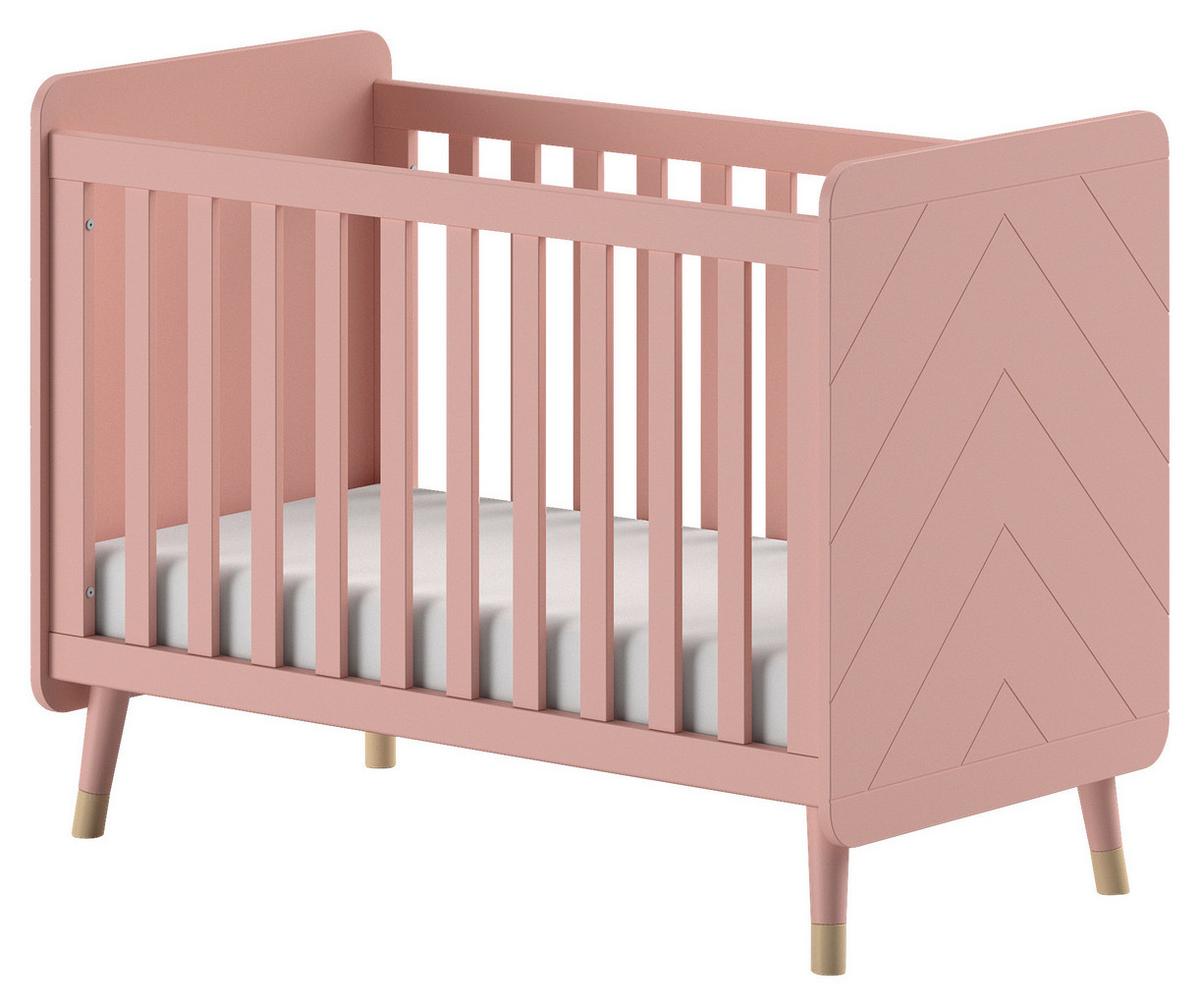 Gitterbett Billy - Rosa, MODERN, Holzwerkstoff (60/120cm) - MID.YOU