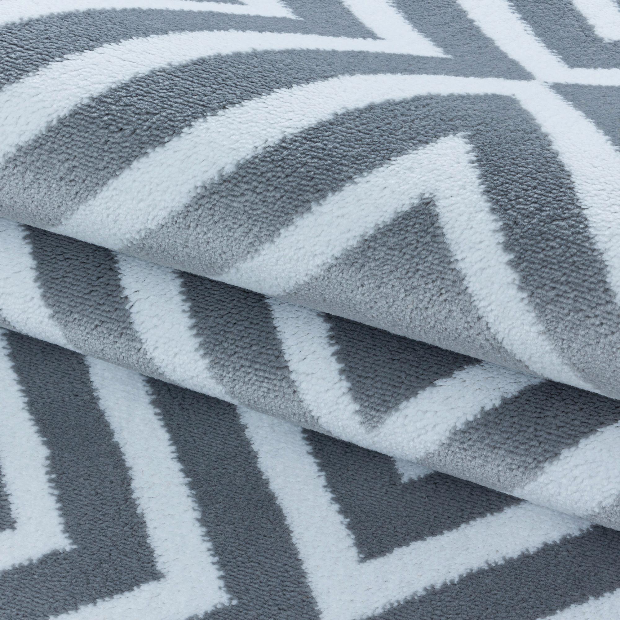 Webteppich Grau Costa 200x290 cm - Grau, Design, Textil (200/290cm)