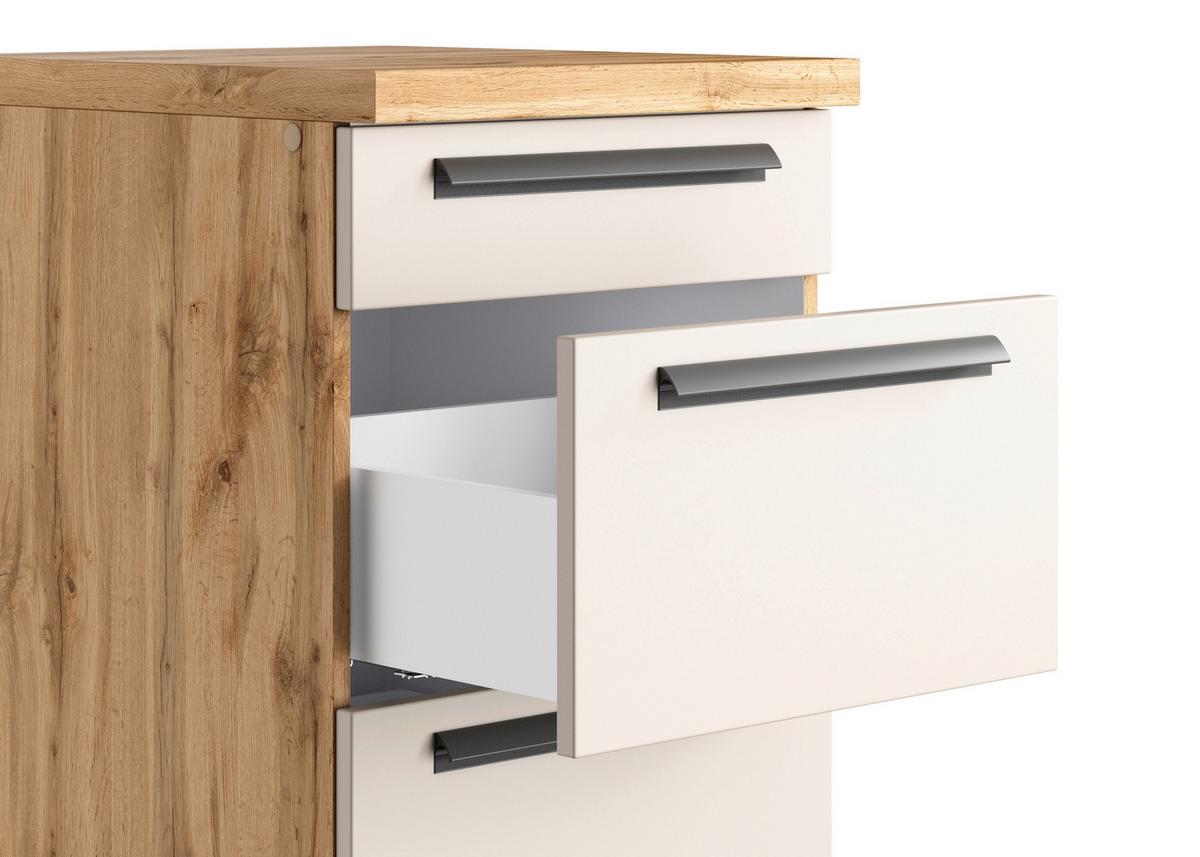 Küchenleerblock Aveiro Kaschmir/Eiche Wotan B: 360cm - Kaschmir/Eiche Wotan, Trend, Holzwerkstoff (360cm) - Held