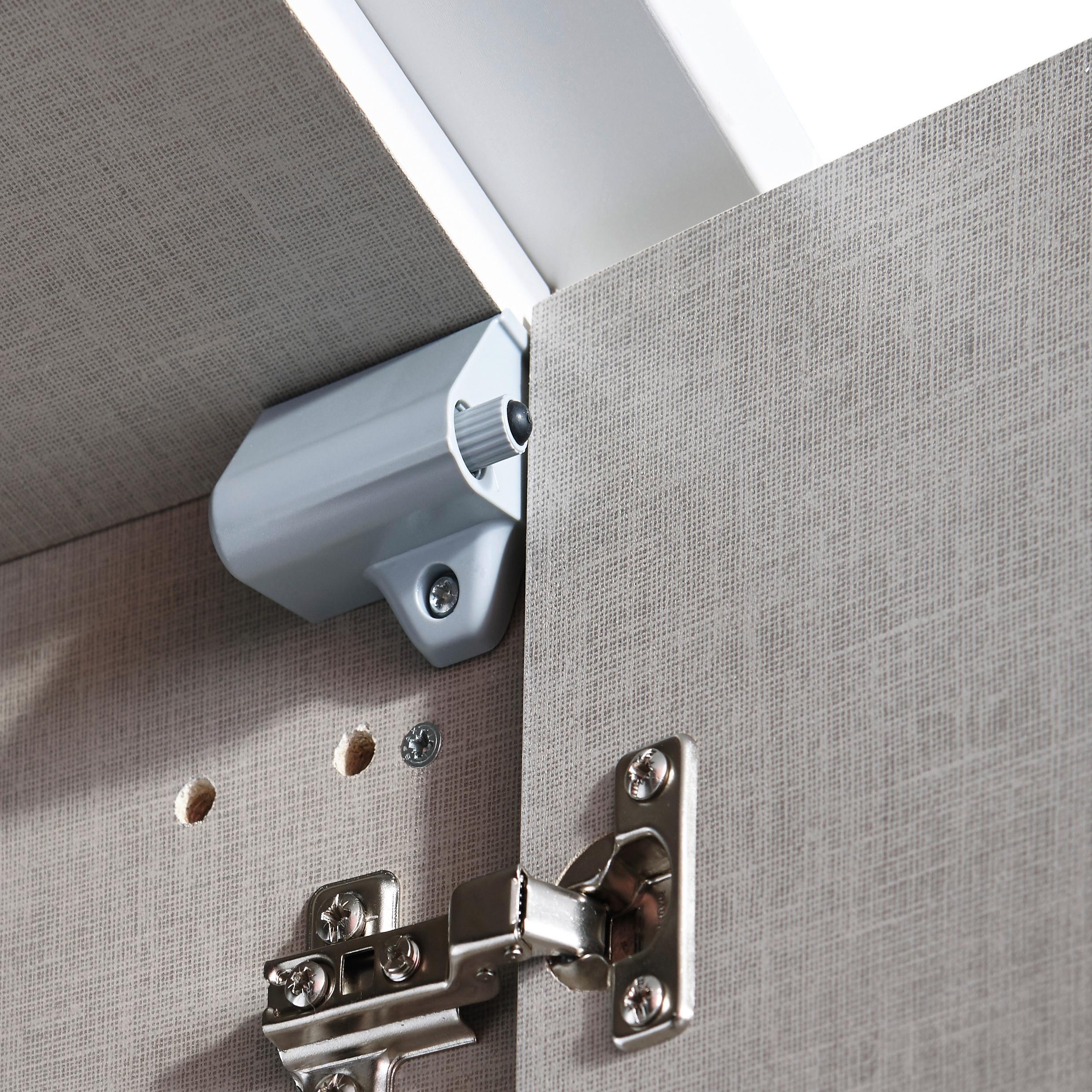 Türdämpfer Zubehör Grau 10-Teilig - Grau, Kunststoff (5/3/4cm) - Rauch Möbel