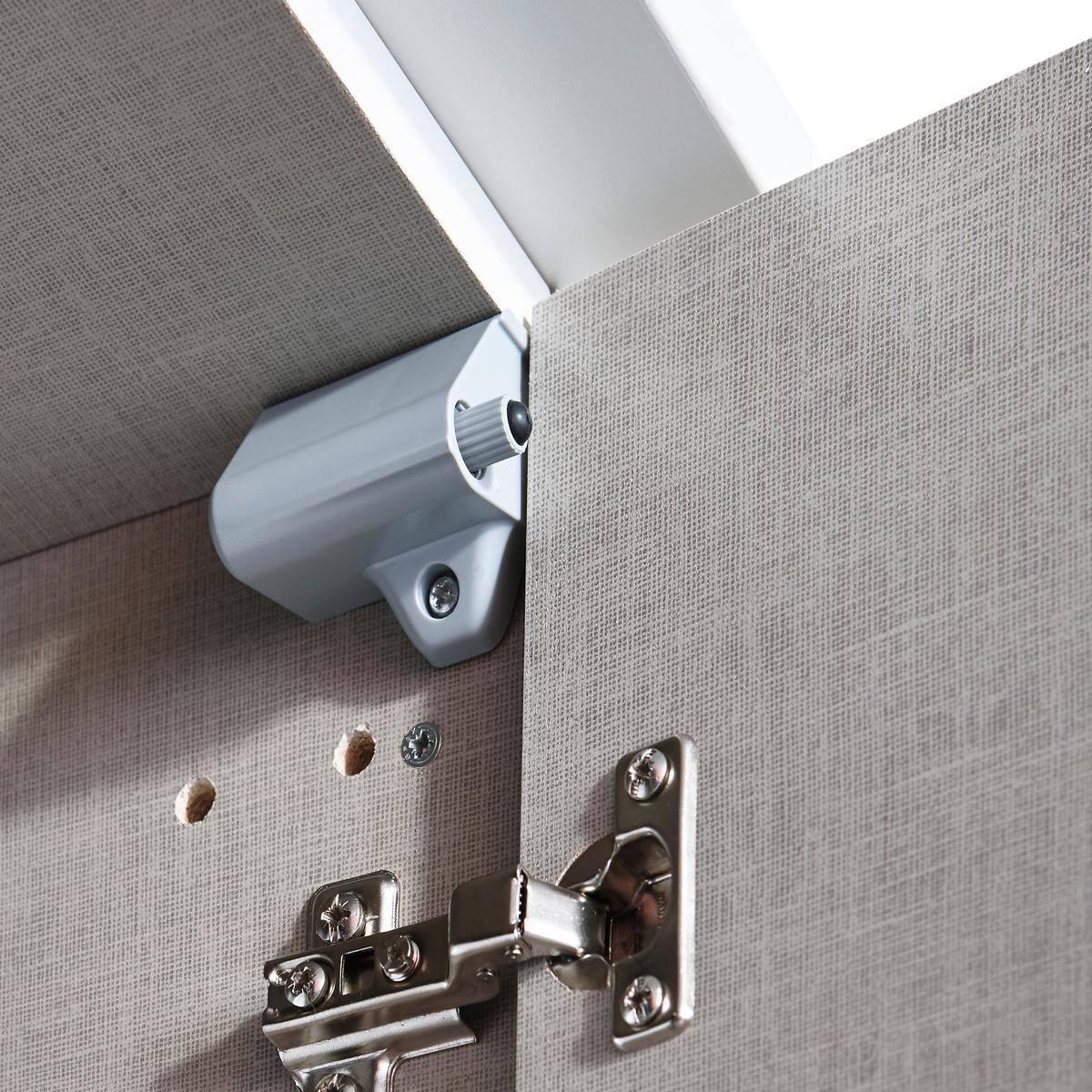 Türdämpfer Zubehör Grau 10-Teilig - Grau, Kunststoff (5/3/4cm) - Rauch Möbel