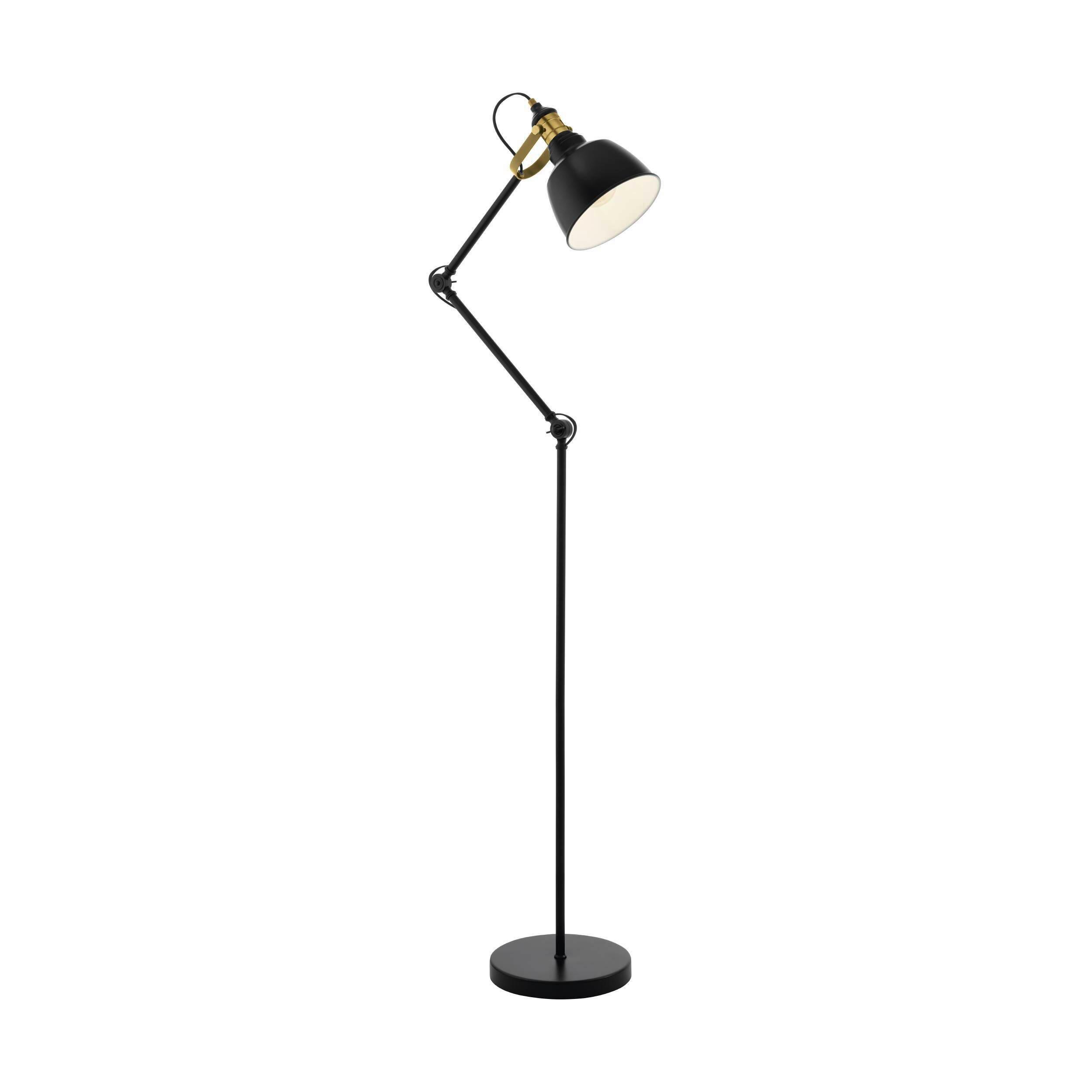 Stehleuchte 49524_thornford - Schwarz, KONVENTIONELL, Metall (46/25/149,5cm) - Eglo