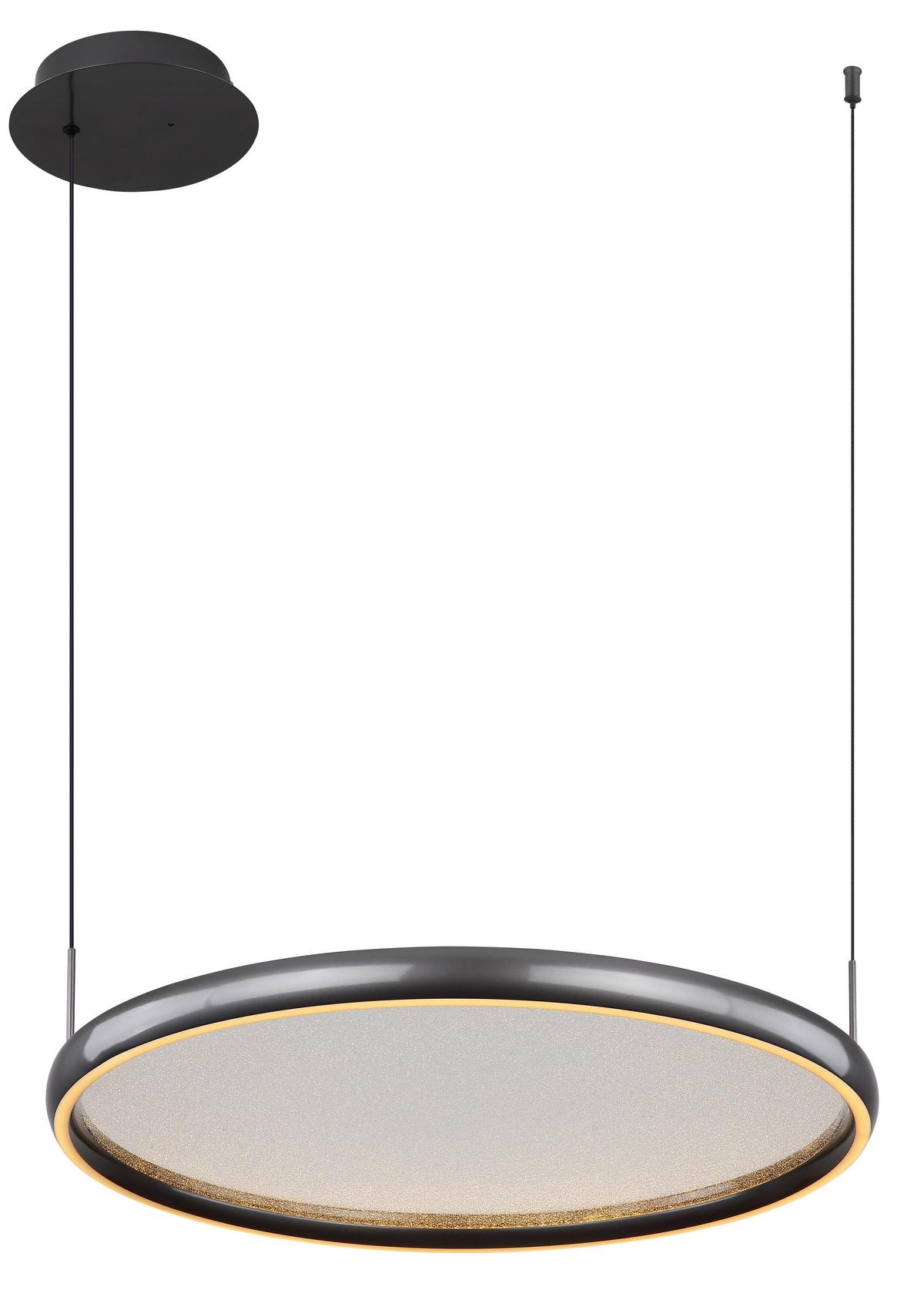 Led Függőlámpa 67186-36 - fekete/fehér, Design, műanyag/fém (63/60/150cm) - Globo