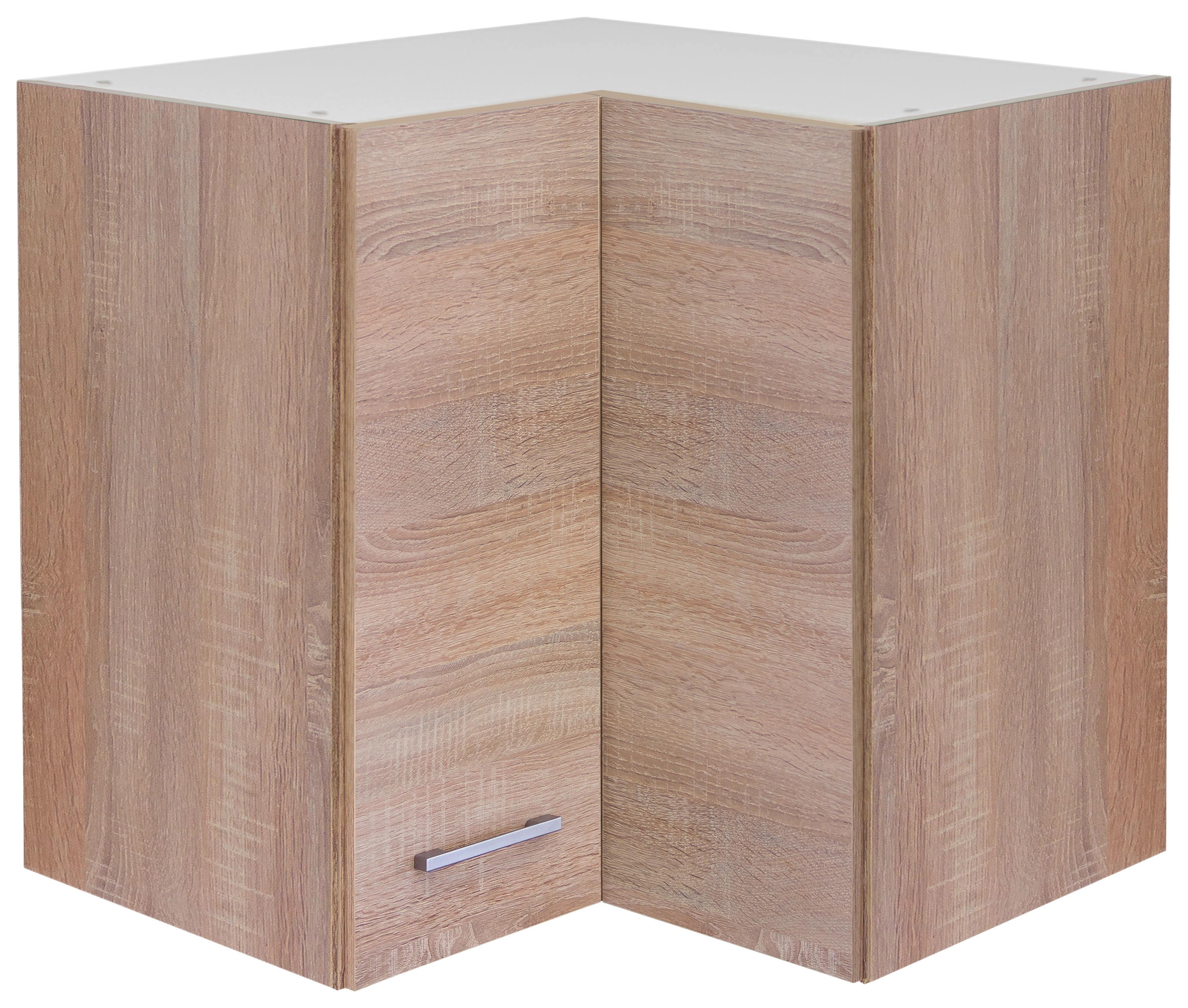 Eckoberschrank Samoa B: 60 Cm Eiche Dekor 2 Drehtüren