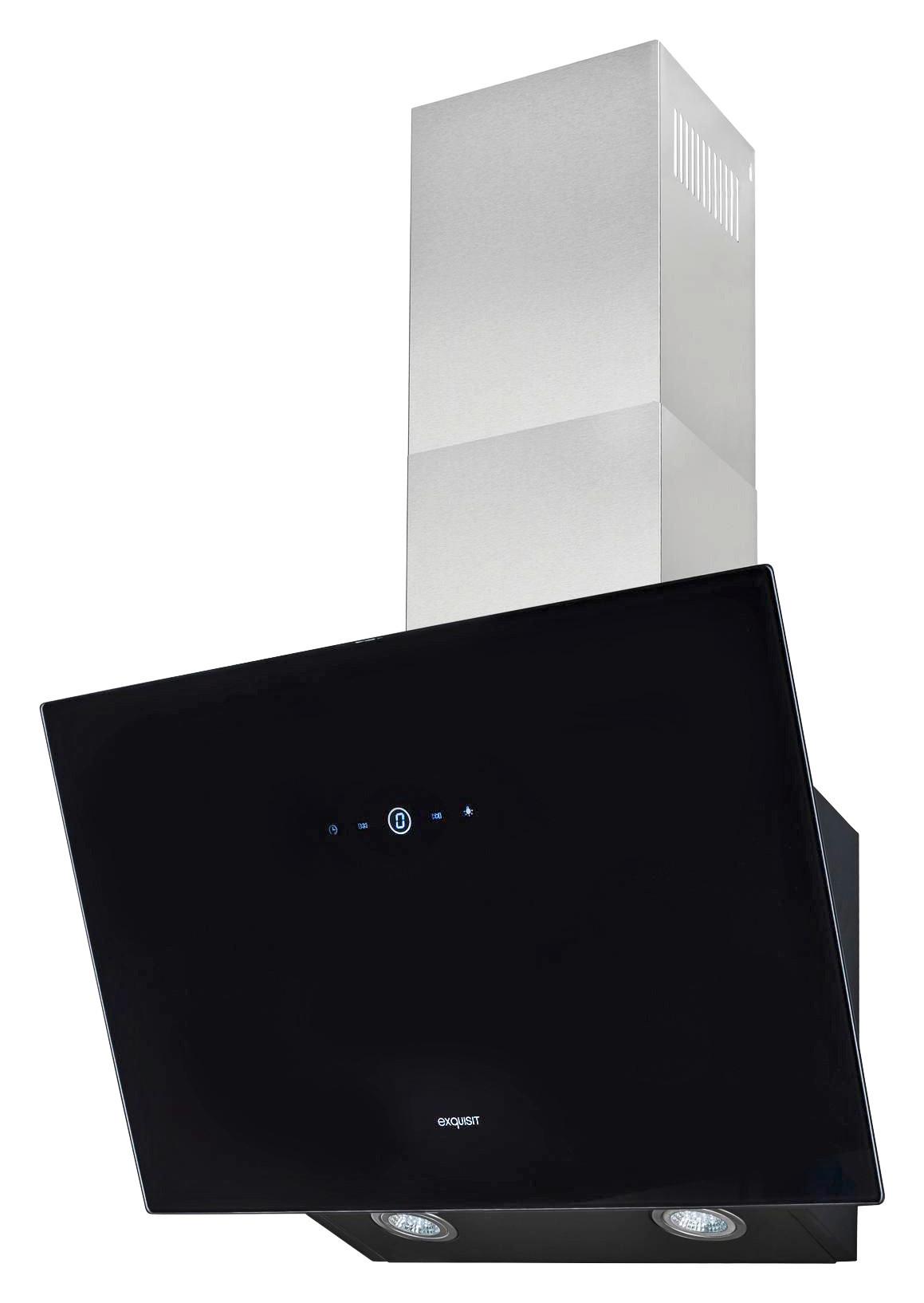 Dunstabzugshaube KFD60-8.1 Schwarz B: 59,5 cm mit Led